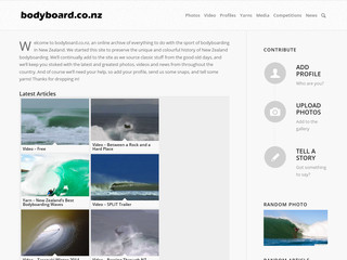 Details : New Zealand Bodyboarding